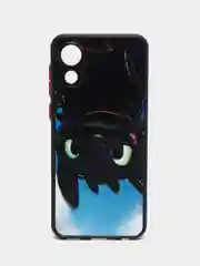 Угольный чехол с ярким рисунком/принтом на Samsung Galaxy A03 Core (Самсунг А03 кор)