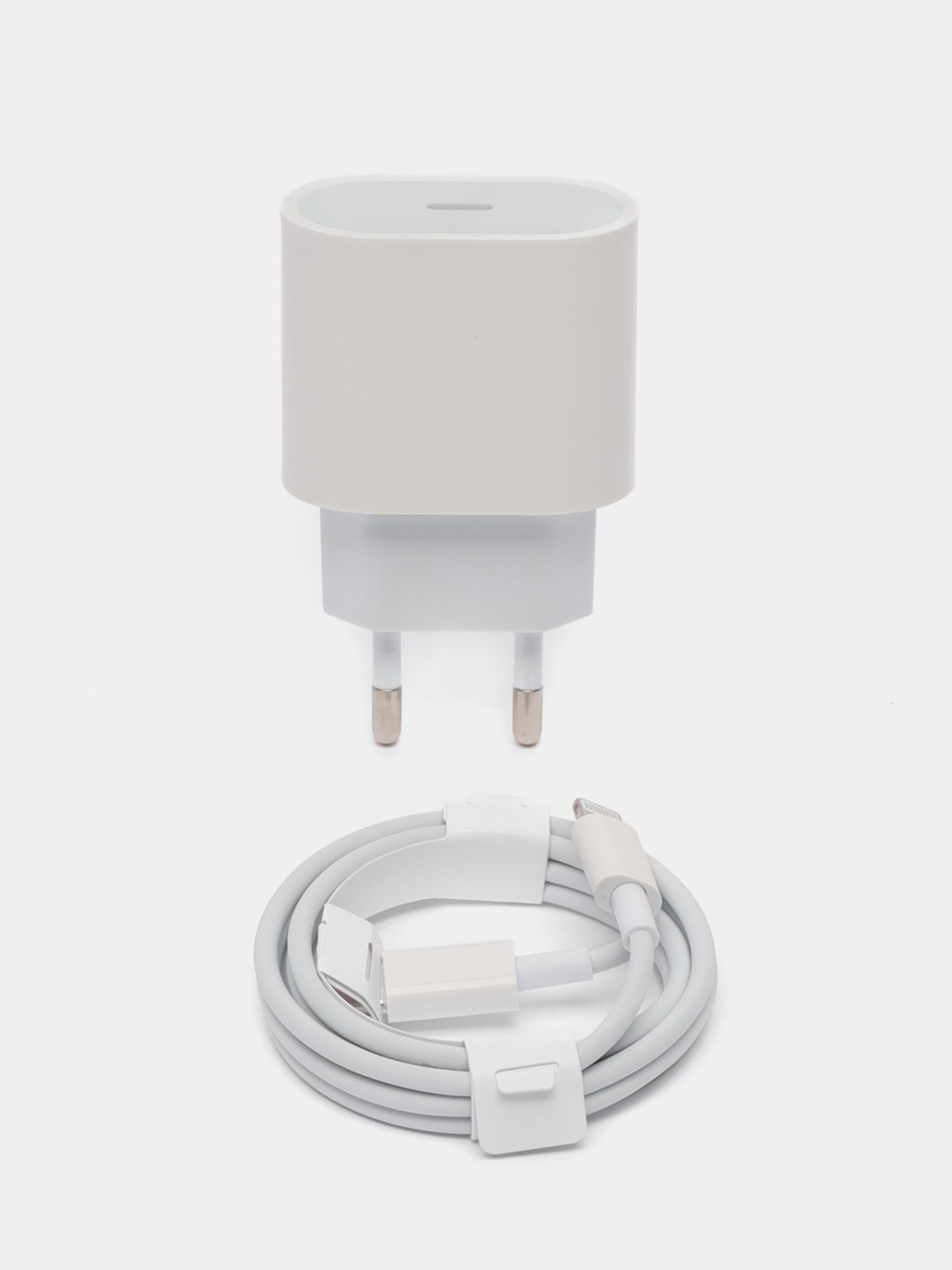 Блок питания для iPhone, 25w, с быстрой зарядкой, с кабелем Type-C -  lightning, зарядка купить по цене 561.36 ₽ в интернет-магазине Магнит Маркет