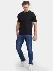 Черный футболка мужская, хлопок, однотонная