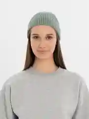 Зелёный хаки шапка бини, вязаная, унисекс
