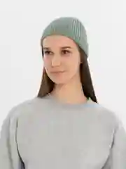 Зелёный хаки шапка бини, вязаная, унисекс