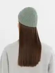 Зелёный хаки шапка бини, вязаная, унисекс