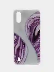 Индиго чехол Samsung Galaxy A01 / M01, Самсунг Галакси А01 / М01 силиконовый с мраморным рисунком