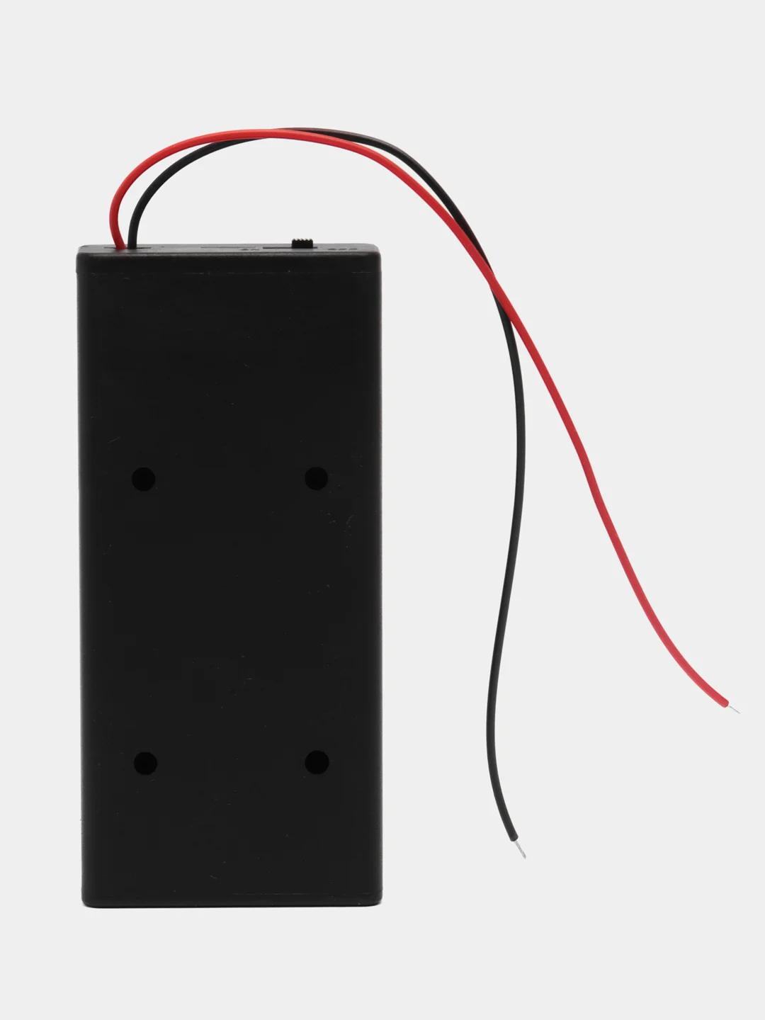 Черный батарейный отсек 2 x 18650 Li-ion закрытый с выключателем