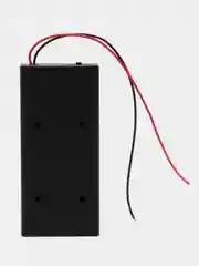 Черный батарейный отсек 2 x 18650 Li-ion закрытый с выключателем