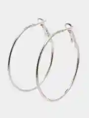Серебряный серьги кольца Конго, 12 размеров