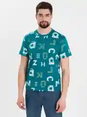 Лайм футболка мужская с принтом, хлопок