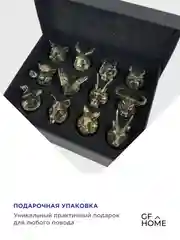 Рюмки перевертыши, подарочный набор 12 шт, в подарочной упаковке