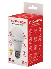 Лампочка светодиодная THOMSON TH-B2005 11 Вт, E27, А60, груша, 3000K теплый белый свет
