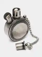Серебряный зажигалка бензиновая в форме карманных часов