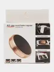 Серебряный магнитный держатель для телефона автомобильный