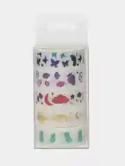 Коралловый скотч декоративный, для скрапбукинга, бумажный,  клейкая лента, 5 шт в наборе