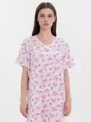 Розовый ночная сорочка 100% хлопок