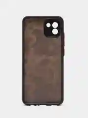Тёмно-бордовый чехол с рисунком на Samsung Galaxy A03 (Самсунг Галакси А03)