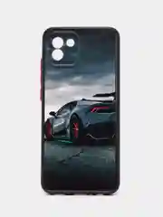 Хром чехол с рисунком на Samsung Galaxy A03 (Самсунг Галакси А03)