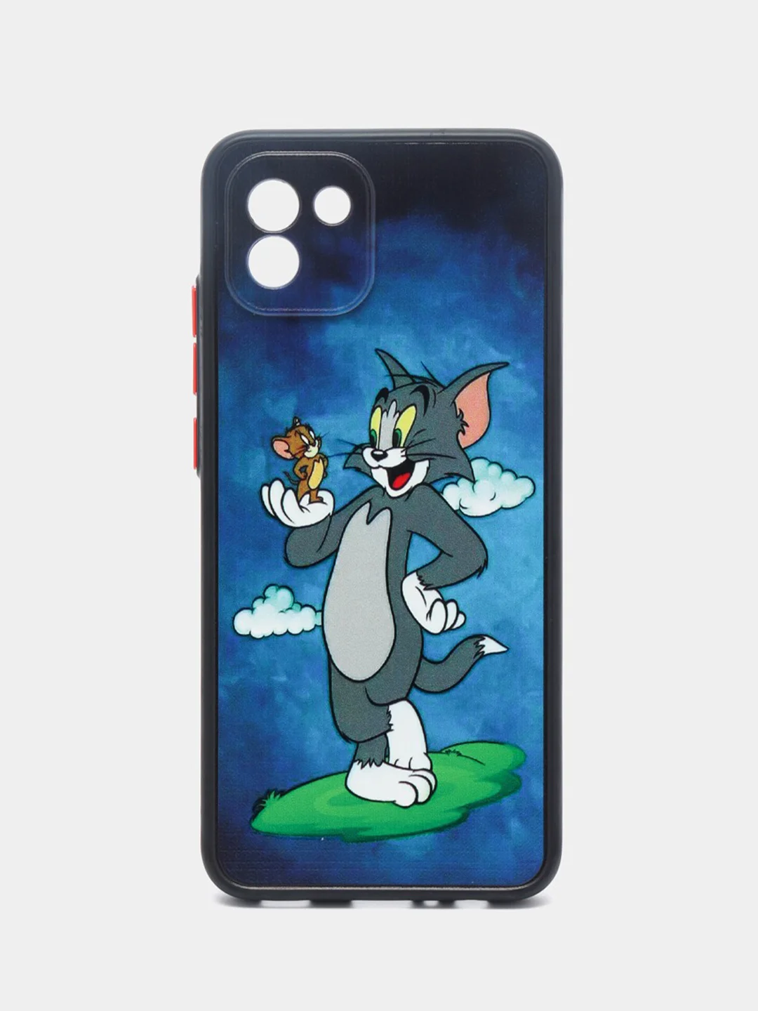 Синий чехол с рисунком на Samsung Galaxy A03 (Самсунг Галакси А03)