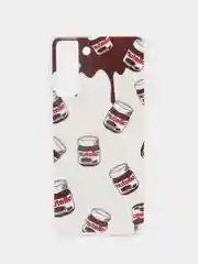 Молочный чехол Samsung Galaxy S21, Самсунг Галакси С21 силиконовый с рисунком