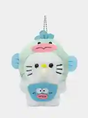 Бирюзовый брелок на сумку плюшевый Хеллоу Китти, мягкая игрушка Hello Kitty