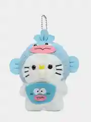 Голубой брелок на сумку плюшевый Хеллоу Китти, мягкая игрушка Hello Kitty