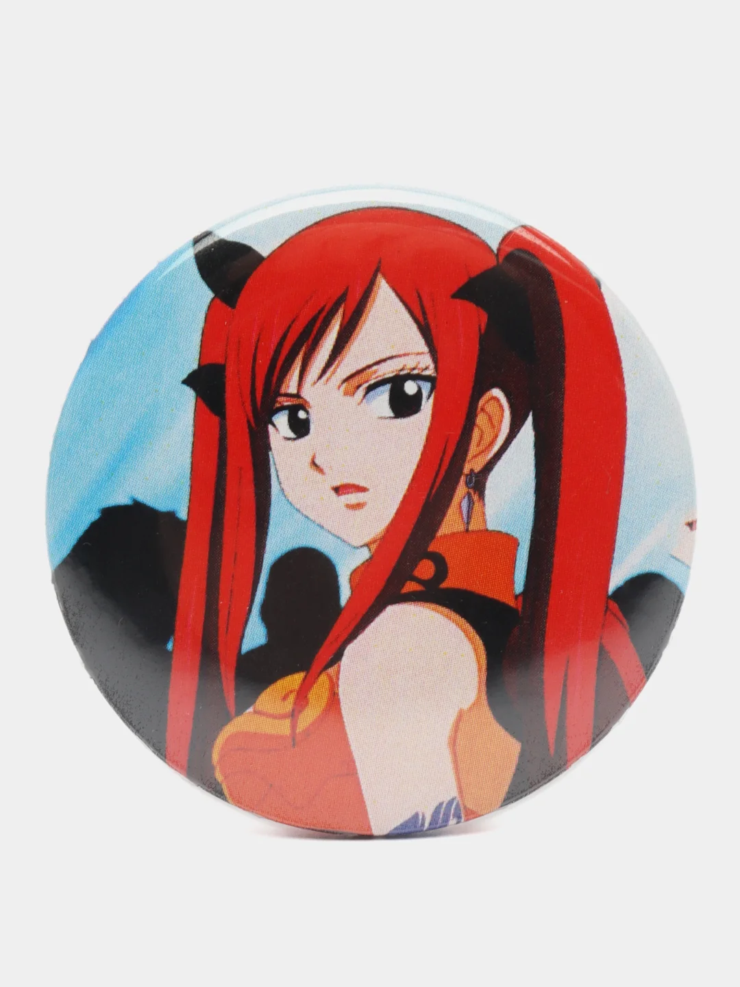 Голубой значки по мотивам аниме Хвост Феи (Fairy Tail)