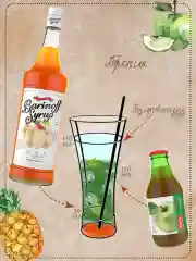 Сироп Barinoff "Пина Колада", для кофе и коктейлей, 1 л