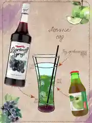 Сироп Barinoff "Черная смородина", для кофе и коктейлей, 1 л