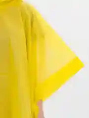 Желтый дождевик-пончо