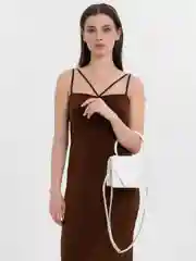 Белый яркая сумка женская, летняя