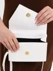 Белый яркая сумка женская, летняя