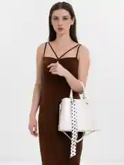 Молочный сумка женская, классическая, базовая