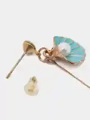 Серьги длинные Ракушка