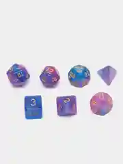 Небесно-голубой игральные кости-дайсы для настольных и ролевых игр, 7 штук в наборе, Dungeons and Dragons