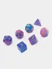 Небесно-голубой игральные кости-дайсы для настольных и ролевых игр, 7 штук в наборе, Dungeons and Dragons