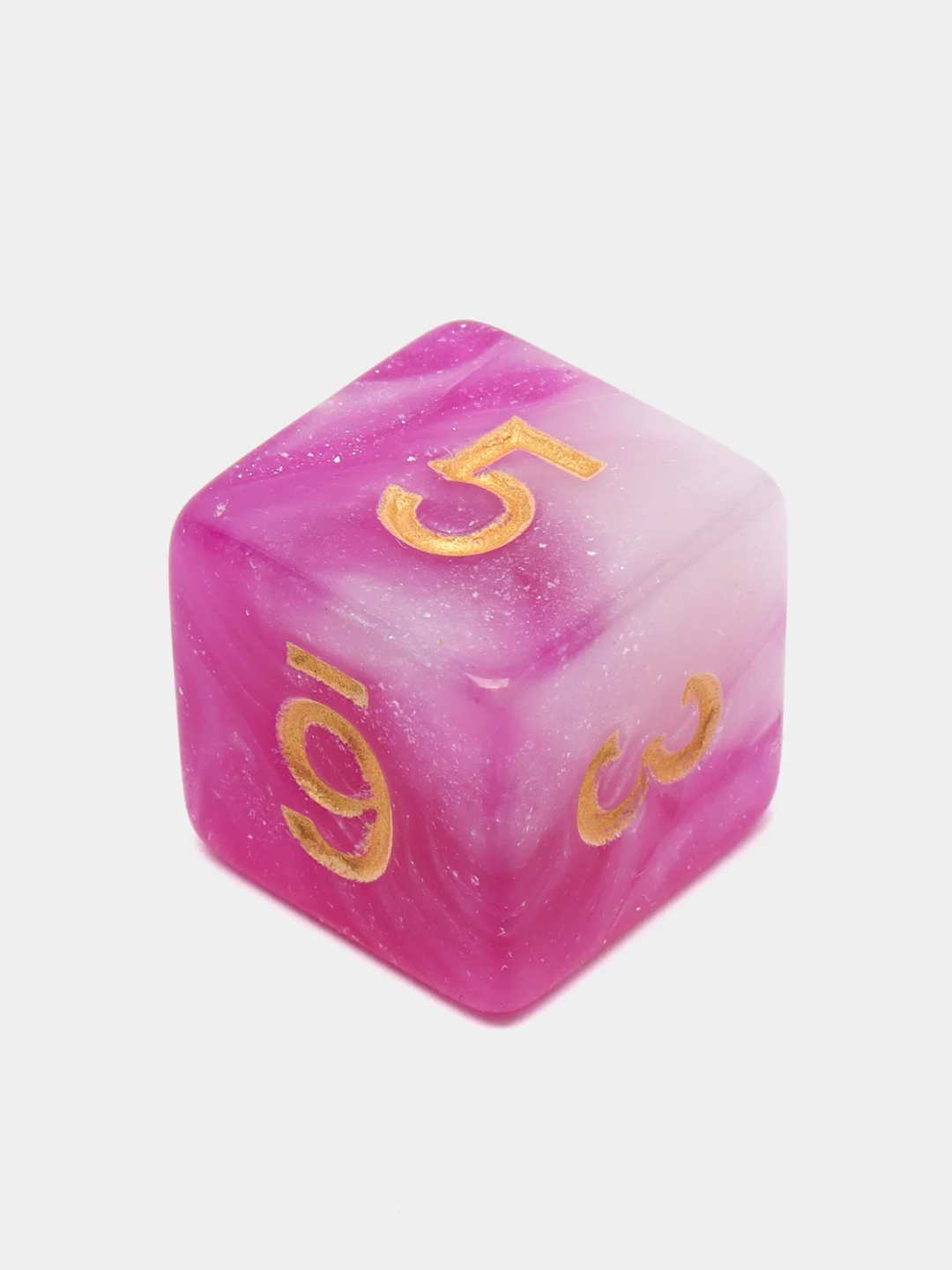 Фуксия игральные кости-дайсы для настольных и ролевых игр, 7 штук в наборе, Dungeons and Dragons