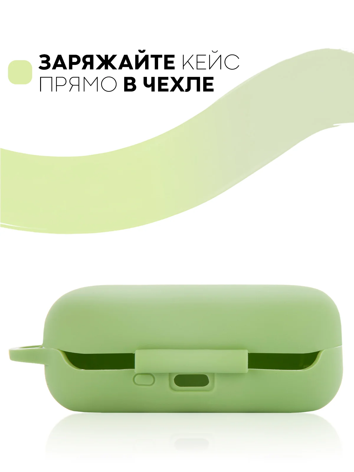 Темно-синий чехол на Huawei FreeBuds Lite/Honor FlyPods Lite для наушников КАРТОФАН, силикон матовый