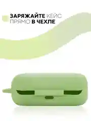 Темно-синий чехол на Huawei FreeBuds Lite/Honor FlyPods Lite для наушников КАРТОФАН, силикон матовый