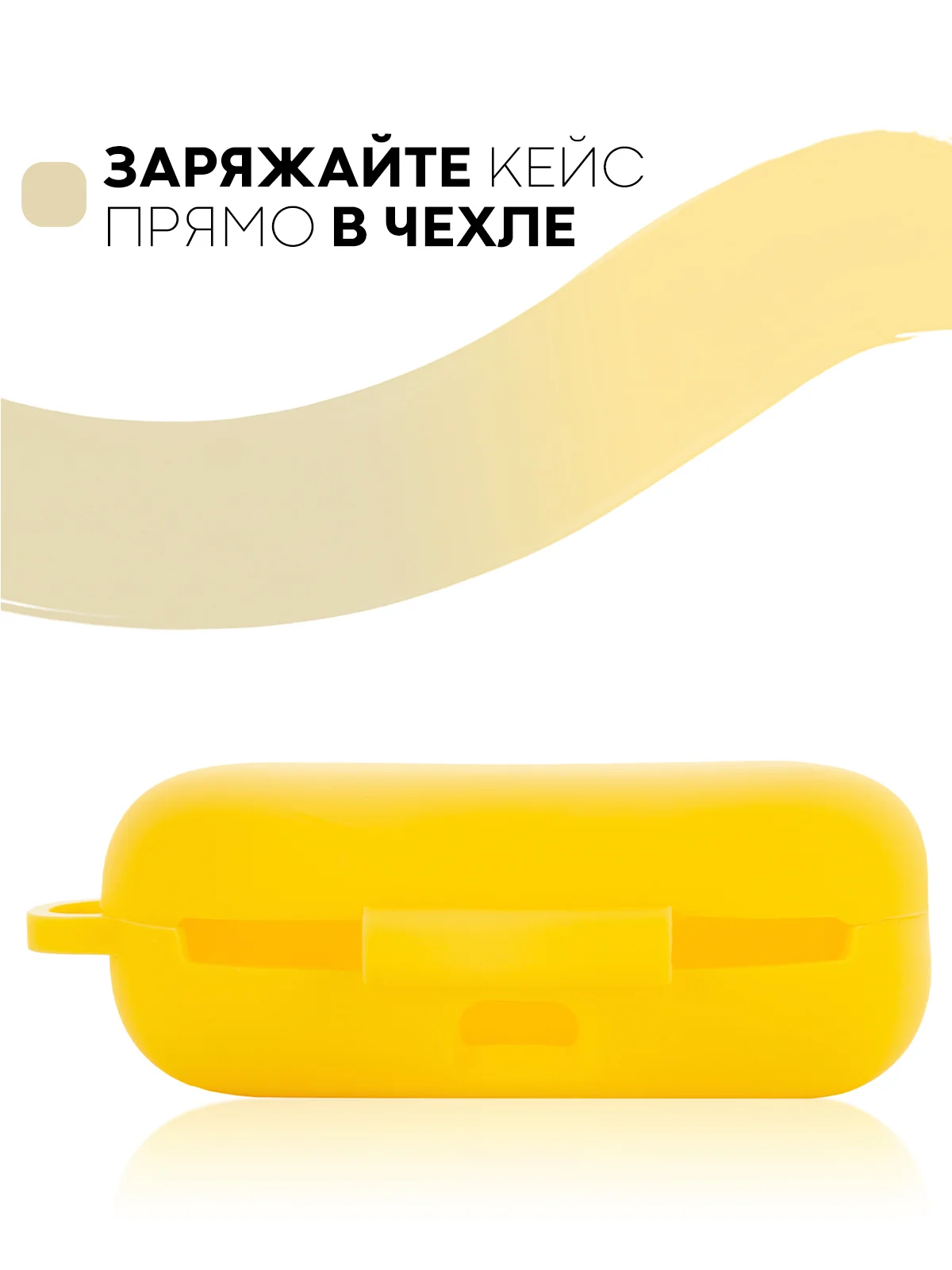 Темно-синий чехол на Huawei FreeBuds Lite/Honor FlyPods Lite для наушников КАРТОФАН, силикон матовый