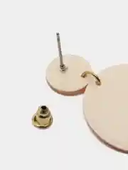Желтый серьги  "Мое море"