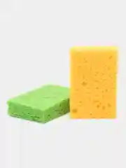 Губки для посуды целлюлозные, 2 штуки