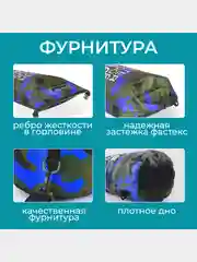 Синий водонепроницаемая сумка рюкзак гермомешок