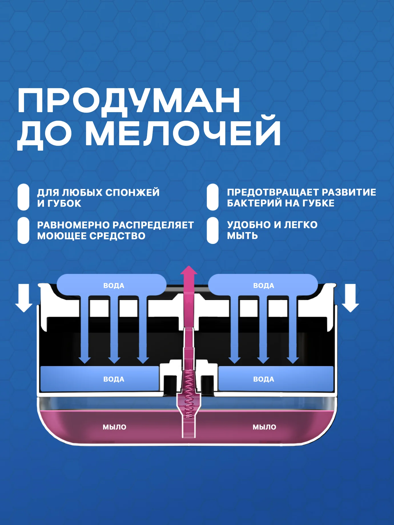 Черный диспенсер для моющего средства с губкой. Дозатор для мыла, подставка органайзер на кухню