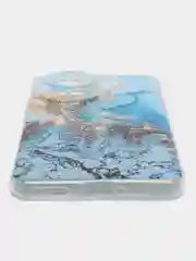 Голубой чехол на Huawei Nova 12 Pro / Хуавей Нова 12 Про прозрачный, с рисунком, защита камеры