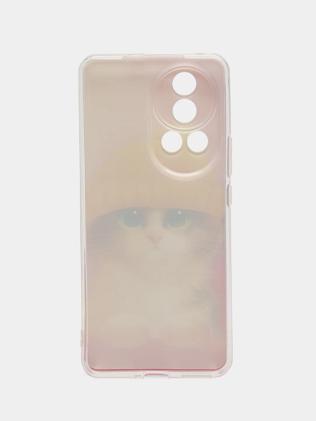 Желтый чехол на Huawei Nova 12 Pro / Хуавей Нова 12 Про прозрачный, с рисунком, защита камеры