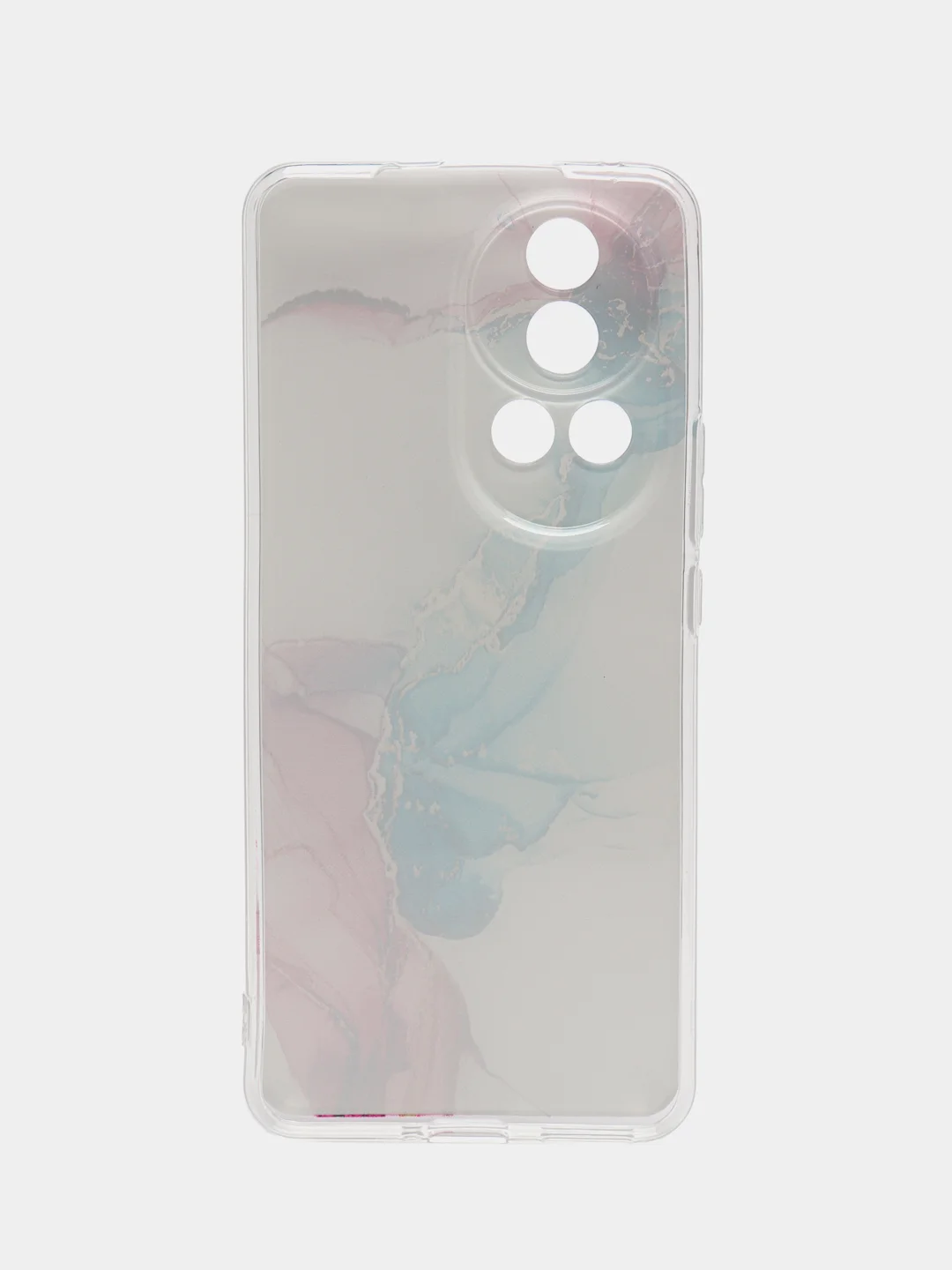 Ледяной чехол на Huawei Nova 12 Pro / Хуавей Нова 12 Про прозрачный, с рисунком, защита камеры