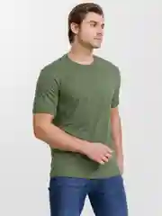 Хаки футболка мужская, хлопок, однотонная