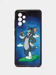 Синий чехол с рисунком на Samsung Galaxy A52 (Самсунг Галакси А52)