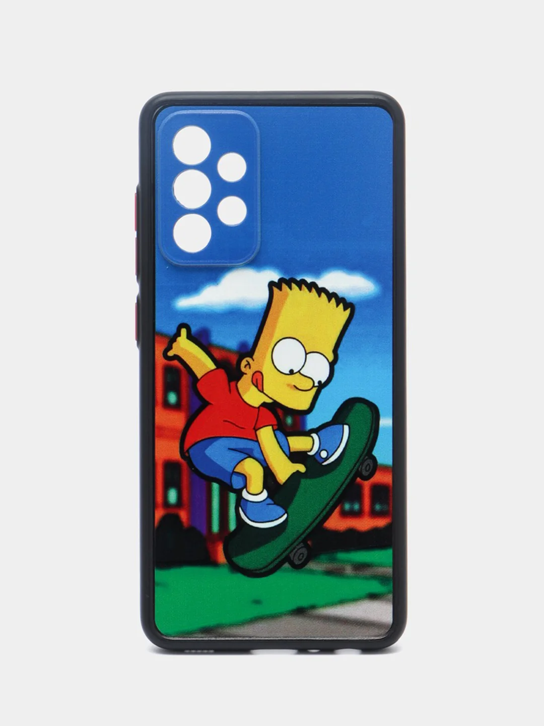 Голубой чехол с рисунком на Samsung Galaxy A52 (Самсунг Галакси А52)