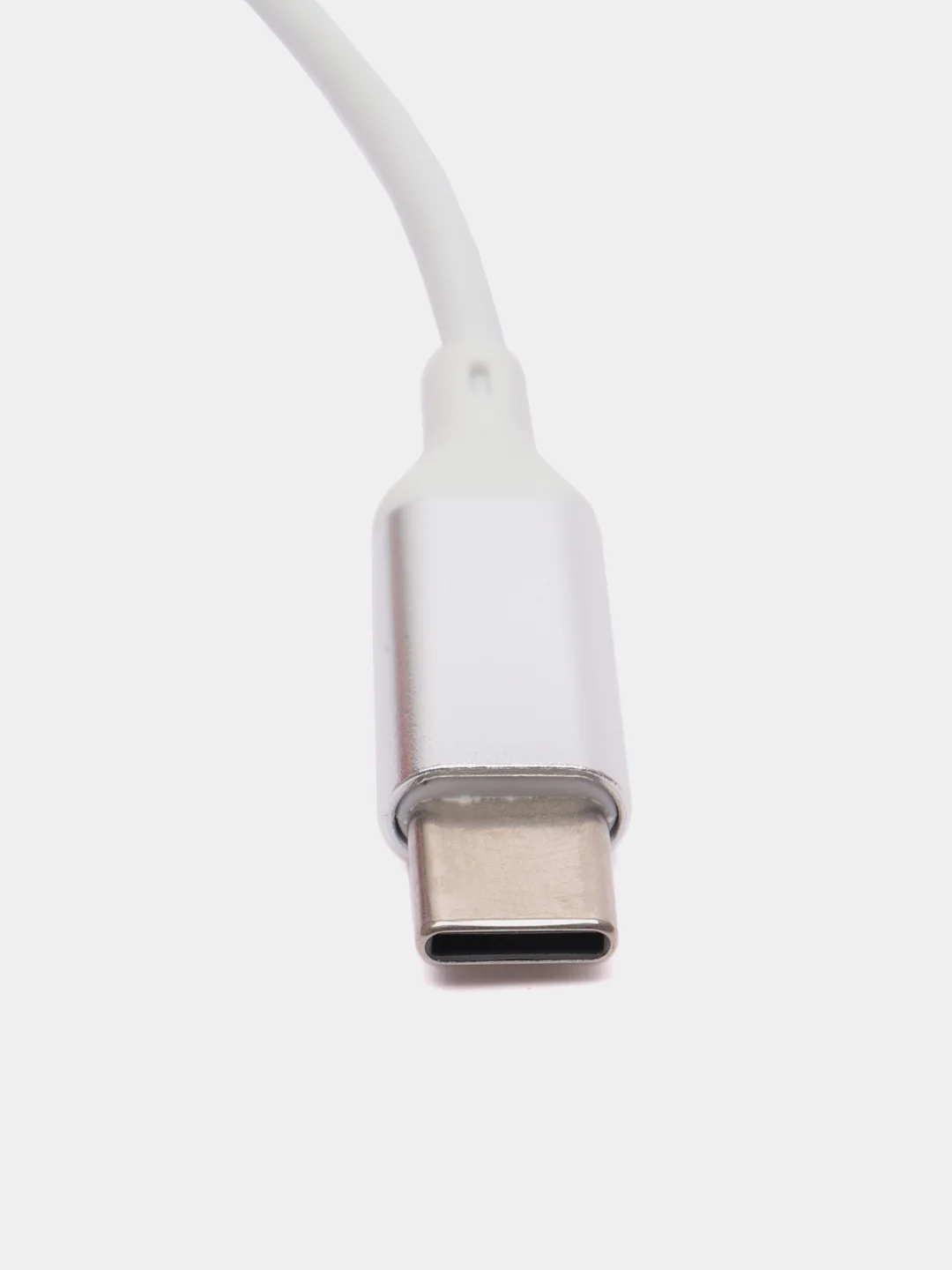 Серебряный usb-хаб, разветвитель на 4 порта Type-C, HUB 3.0 концентратор, переходник