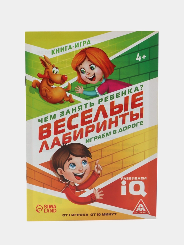 Развивающая книга-игра Чем занять ребёнка? Весёлые лабиринты, А5, 26 страниц, 4+