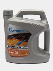 Масло моторное, Gazpromneft Premium N 5W-40, синтетическое, 4 л, API SN/CF, ACEA A3/B4
